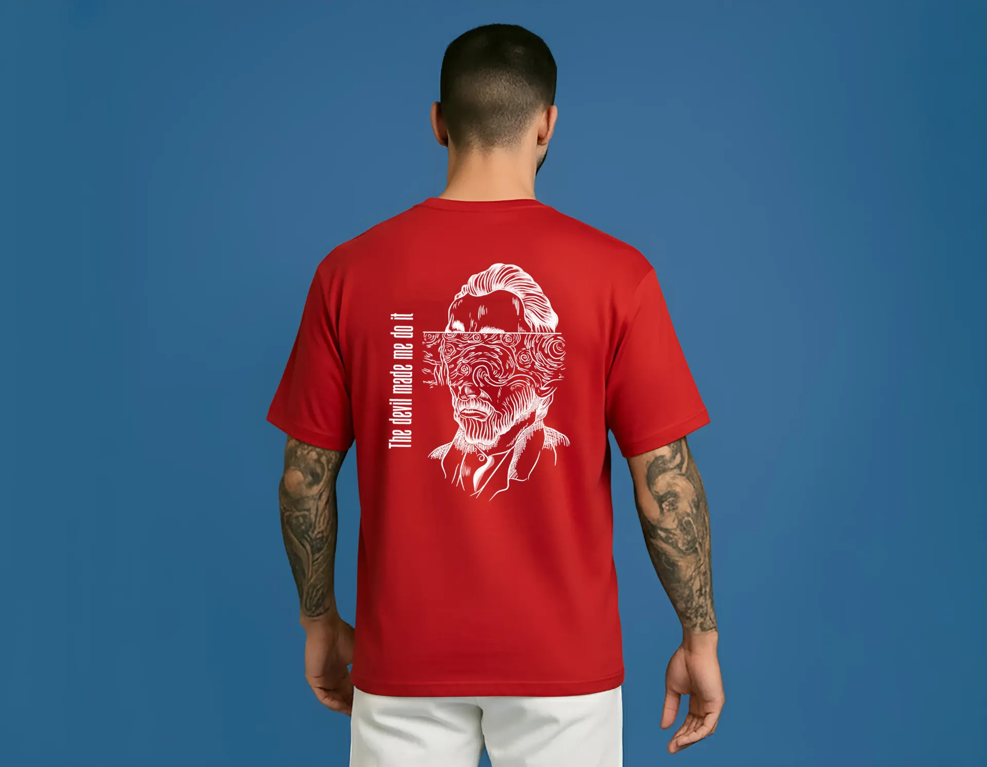 RED FLAG DROP SHOULDER TE