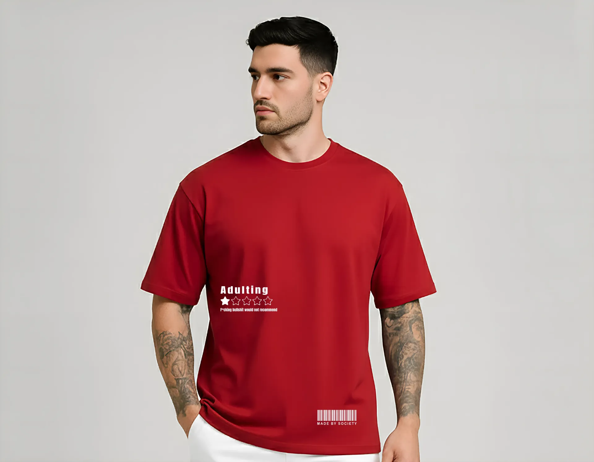 THE ADULTING DROP SHOULDER TEE